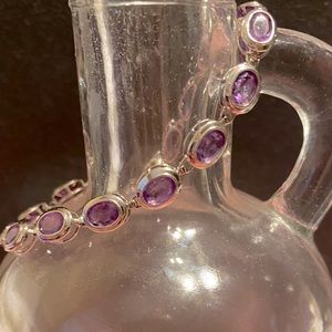NWOT AMETHYST STERLING TENNIS BRACELET